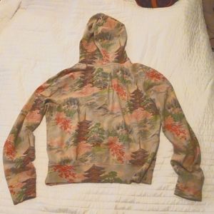 Lucky Brand Asian Theme Zip Hoodie Free Shipping